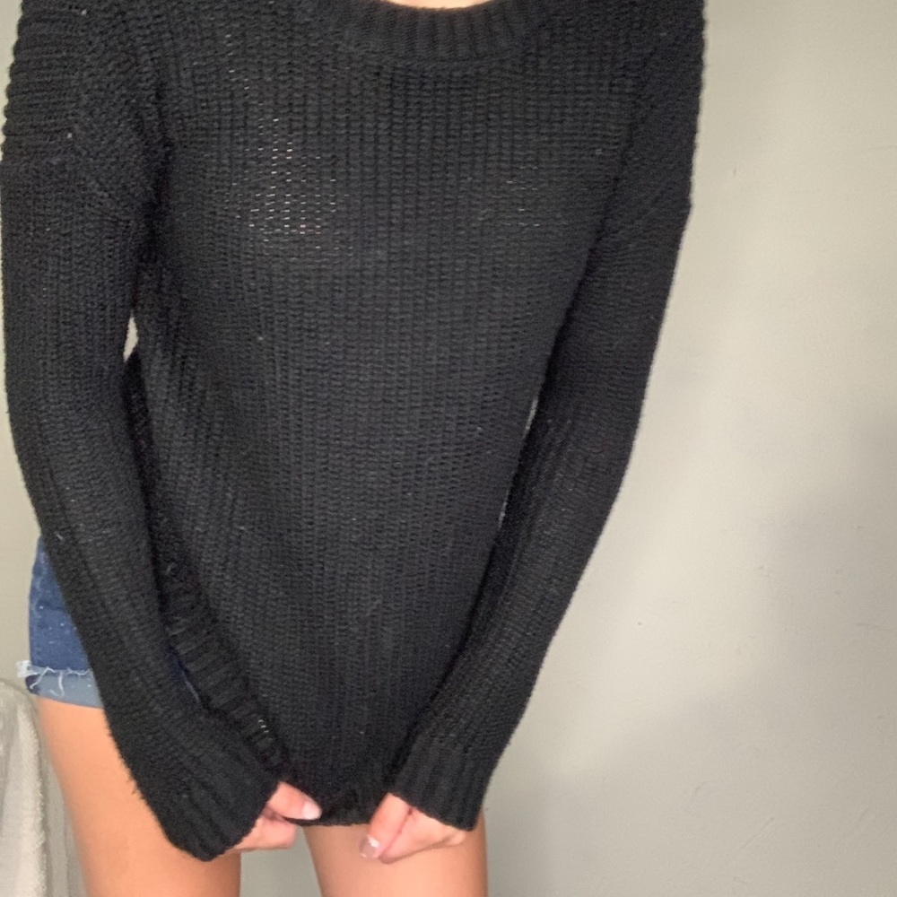 Comfy Black Basic Sweater - image 2